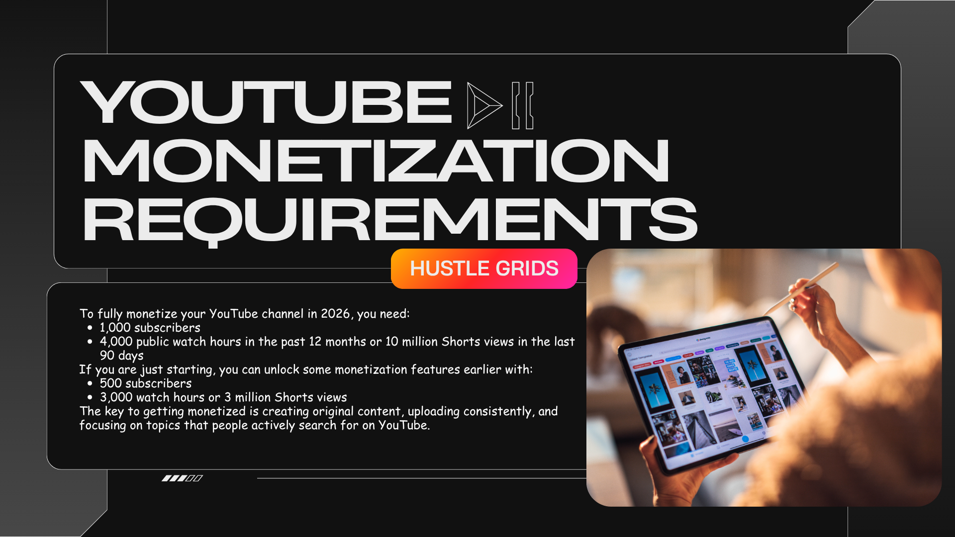 YouTube monetization